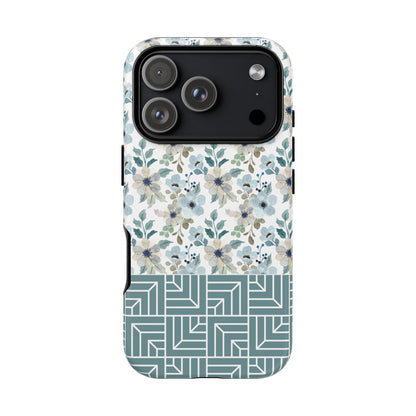 Boho Floral Tough Phone Case - iPhone 17 / 17 Air / 17 Pro Max, Samsung Galaxy S26 Plus Ultra | Matte & Glossy