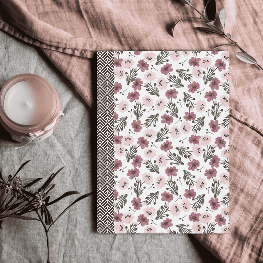 Cottagecore Floral Hardcover Journal - Elegant Writing Notebook, Perfect Gift for Students, Teachers, Journaling, Mother's Day, Home Decor
