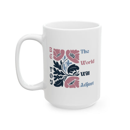 Mug, Inspirational Pink and Blue Matisse Flowers Be You Quote, Coffee Cup Gift for Her, Floral Tea Mug, Motivational Ceramic Cup, Unique