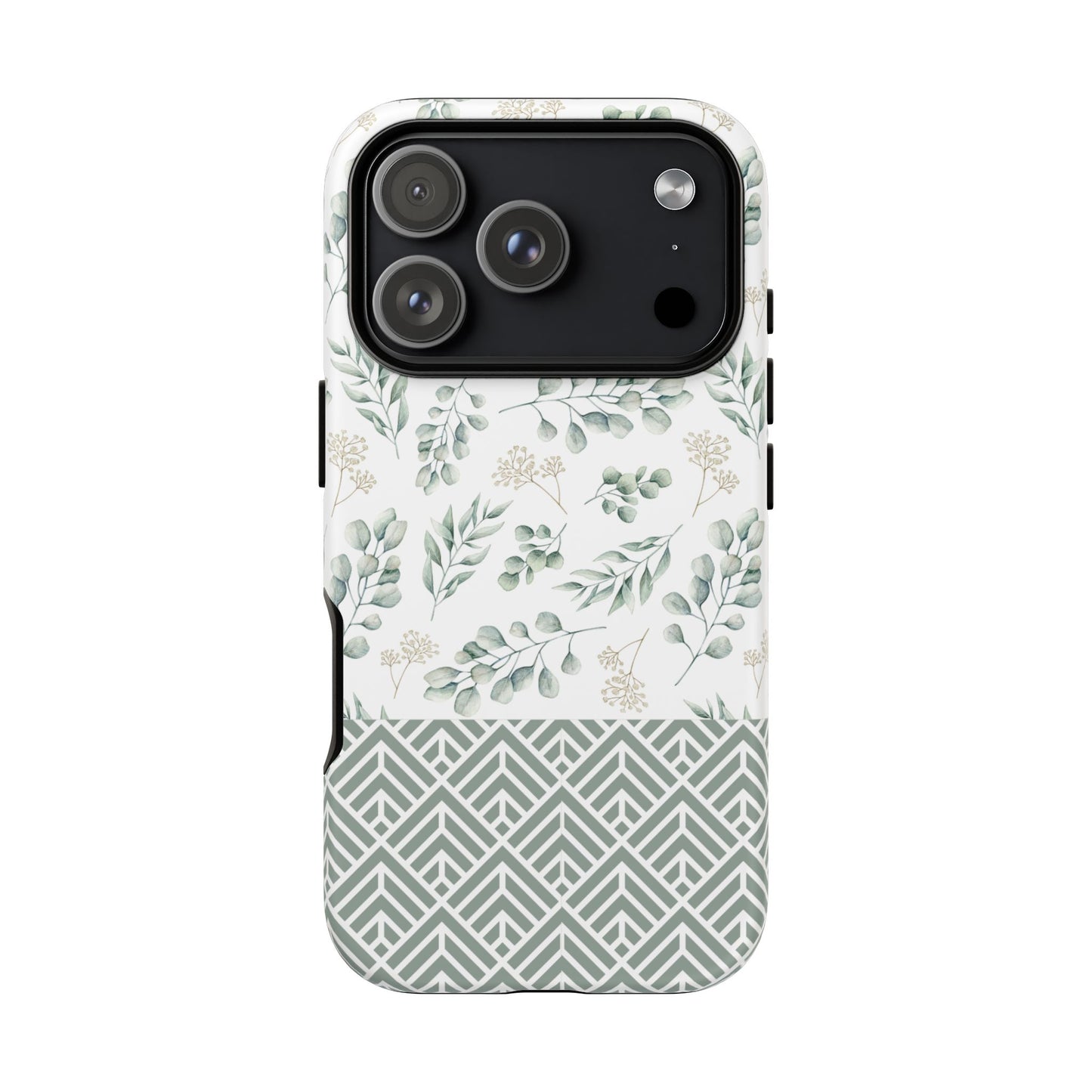 Sage Eucalyptus Floral Phone Case - iPhone 17 / 17 Air / 17 Pro Max, Samsung Galaxy S26, Google Pixel | Matte & Glossy