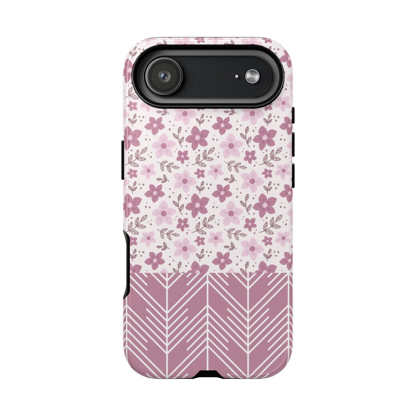 Pink Floral Tough Phone Case - iPhone 17 / 17 Air / 17 Pro Max, Samsung Galaxy S26, Google Pixel | Matte & Glossy