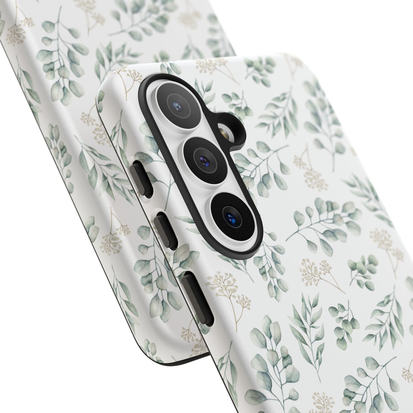 Sage Eucalyptus Floral Phone Case - iPhone 17 / 17 Air / 17 Pro Max, Samsung Galaxy S26, Google Pixel | Matte & Glossy