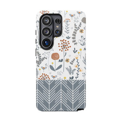 Boho Floral Phone Case - iPhone 17 Air / Pro Max, Samsung Galaxy S26, Google Pixel | Matte & Glossy