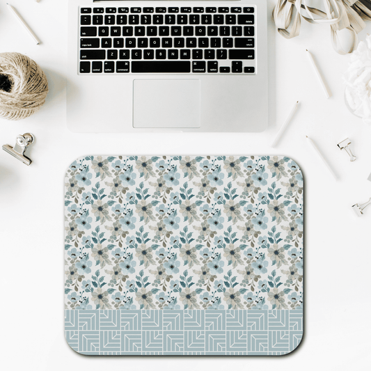 Floral Mouse Pad, Office Decor, Gift for Her, Workspace Accessory, Functional Art, Home Office Essentials