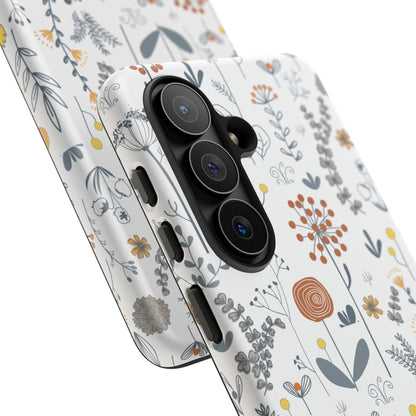 Boho Floral Phone Case - iPhone 17 Air / Pro Max, Samsung Galaxy S26, Google Pixel | Matte & Glossy