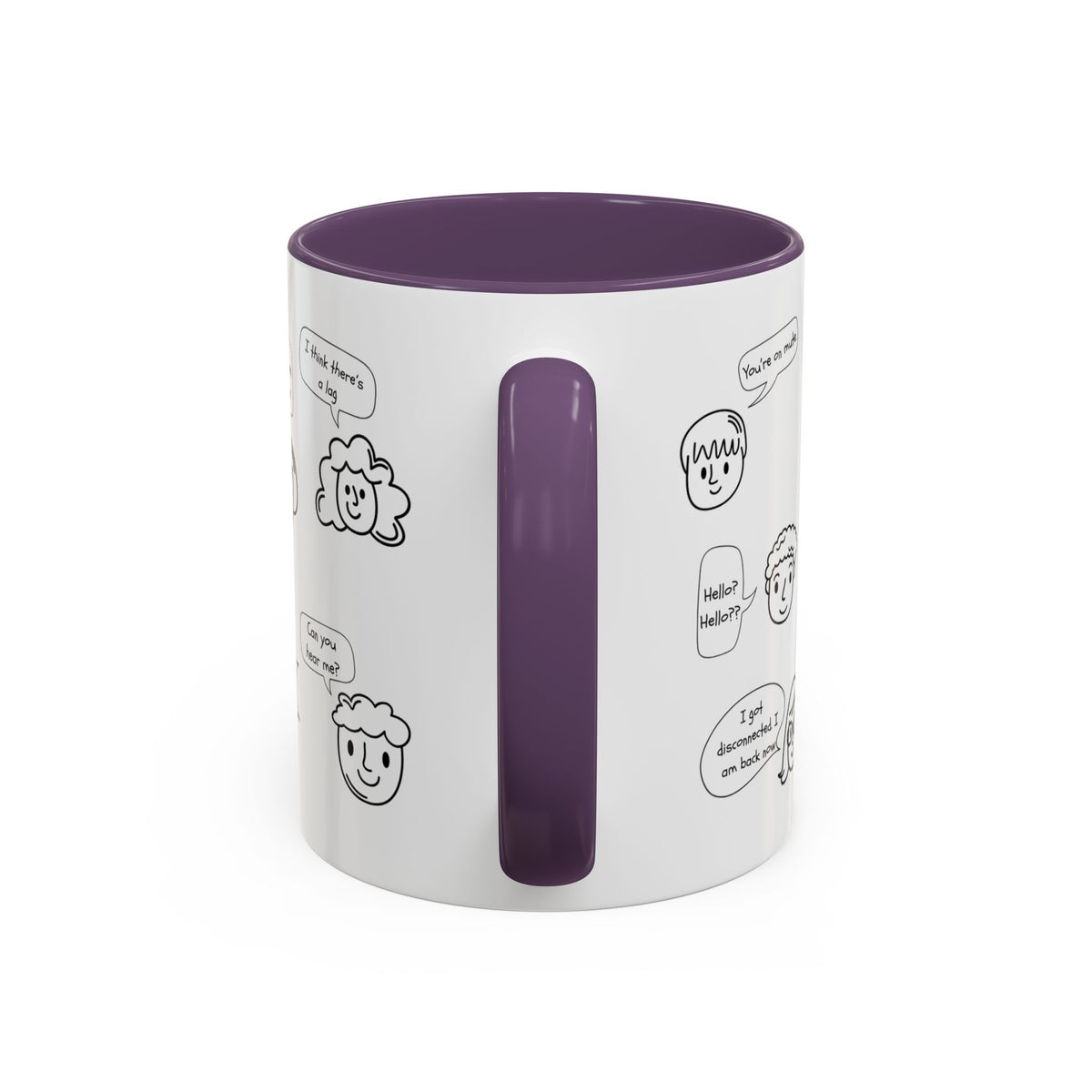 Accent Coffee Mug - Funny Work From Home Cup, "You're On Mute" , Conference Call Humor Cup, Remote Work Gift, Office Humor, Coworker Gift