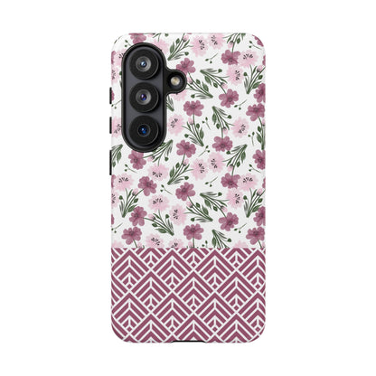 Floral Tough Phone Case - iPhone 17 / 17 Air / 17 Pro Max, Samsung Galaxy S26, Google Pixel | Matte & Glossy
