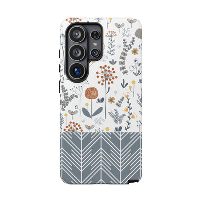 Boho Floral Phone Case - iPhone 17 Air / Pro Max, Samsung Galaxy S26, Google Pixel | Matte & Glossy