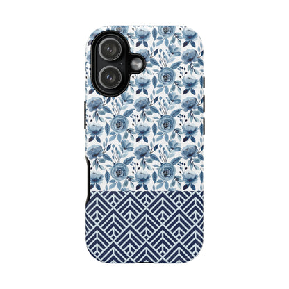 Boho Floral Tough Phone Case - iPhone 17 / 17 Air / 17 Pro Max, Samsung Galaxy S26, Google Pixel | Matte & Glossy