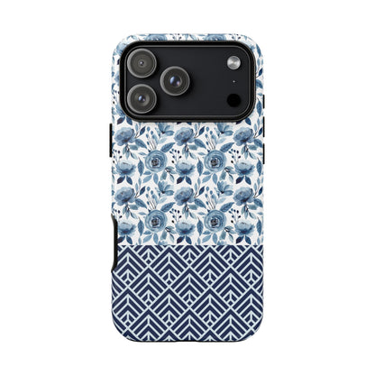 Boho Floral Tough Phone Case - iPhone 17 / 17 Air / 17 Pro Max, Samsung Galaxy S26, Google Pixel | Matte & Glossy
