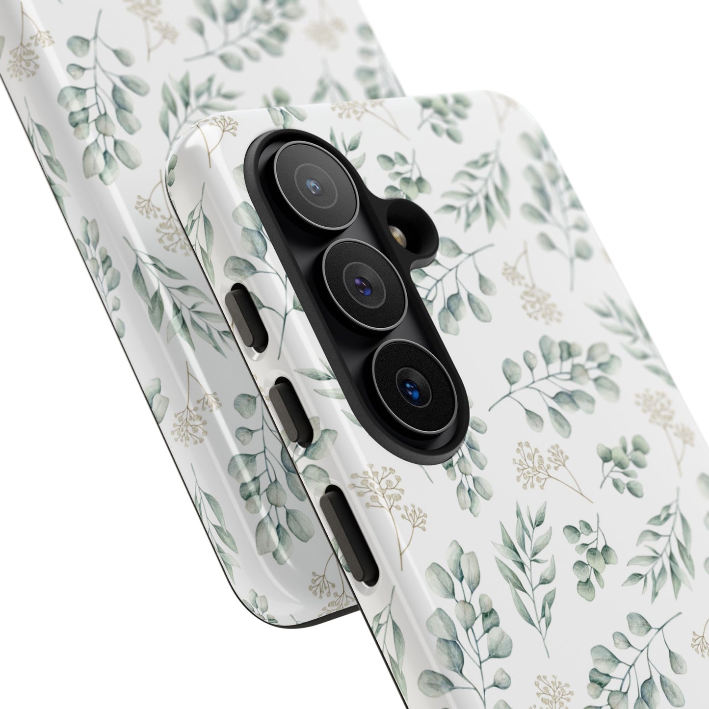 Sage Eucalyptus Floral Phone Case - iPhone 17 / 17 Air / 17 Pro Max, Samsung Galaxy S26, Google Pixel | Matte & Glossy