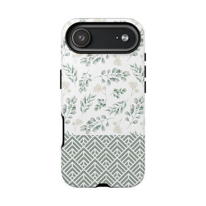 Sage Eucalyptus Floral Phone Case - iPhone 17 / 17 Air / 17 Pro Max, Samsung Galaxy S26, Google Pixel | Matte & Glossy