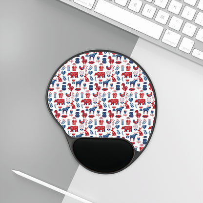 Mouse Pad with Wrist Rest, Ergonomic Mousepad with Wrist Support, Gaming Mousepad, Nordic Scandinavian Style Inspired Home Office Decor