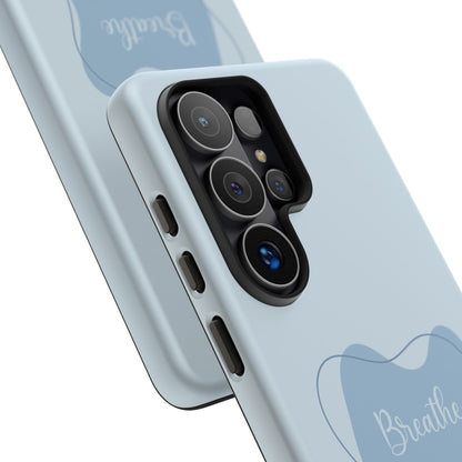 Calming Blue Boho Tough Phone Case - iPhone 17 / 17 Air / 17 Pro Max, Samsung Galaxy S26, Google Pixel | Matte & Glossy