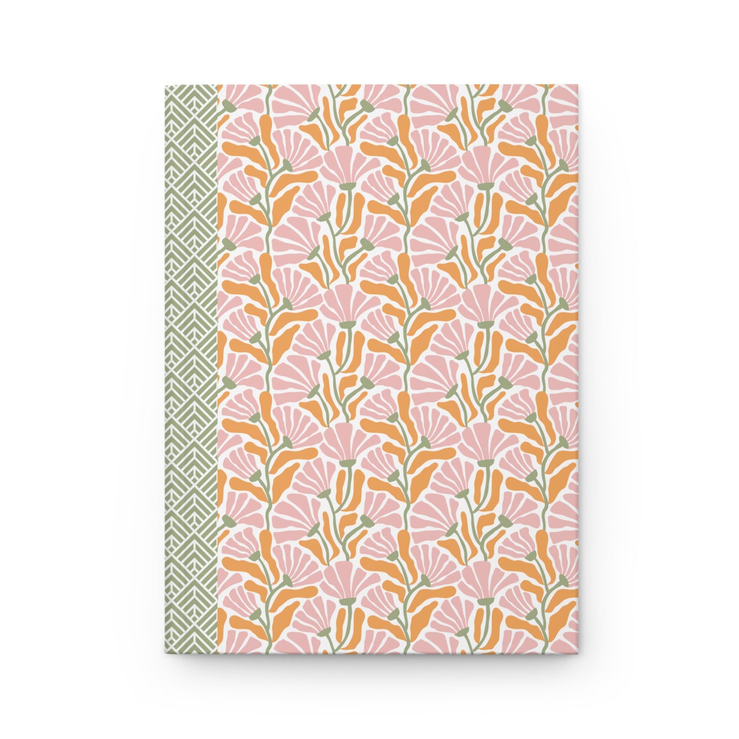Groovy Flowers Journal Hardcover Notebook, Vintage Floral Design