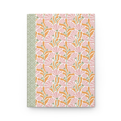 Groovy Flowers Journal Hardcover Notebook, Vintage Floral Design