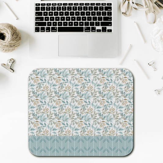 Floral Rectangle Mouse Pad for Home or Office, Office Decor, Gift for Her, Desk Accessories, Nature Inspired