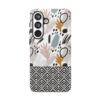 Boho Floral Tough Phone Case - iPhone 17 / 17 Air / 17 Pro / Pro Max, Samsung Galaxy S26, Google Pixel | Matte & Glossy