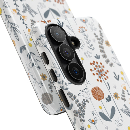 Boho Floral Phone Case - iPhone 17 Air / Pro Max, Samsung Galaxy S26, Google Pixel | Matte & Glossy
