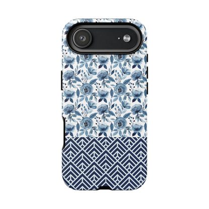Boho Floral Tough Phone Case - iPhone 17 / 17 Air / 17 Pro Max, Samsung Galaxy S26, Google Pixel | Matte & Glossy
