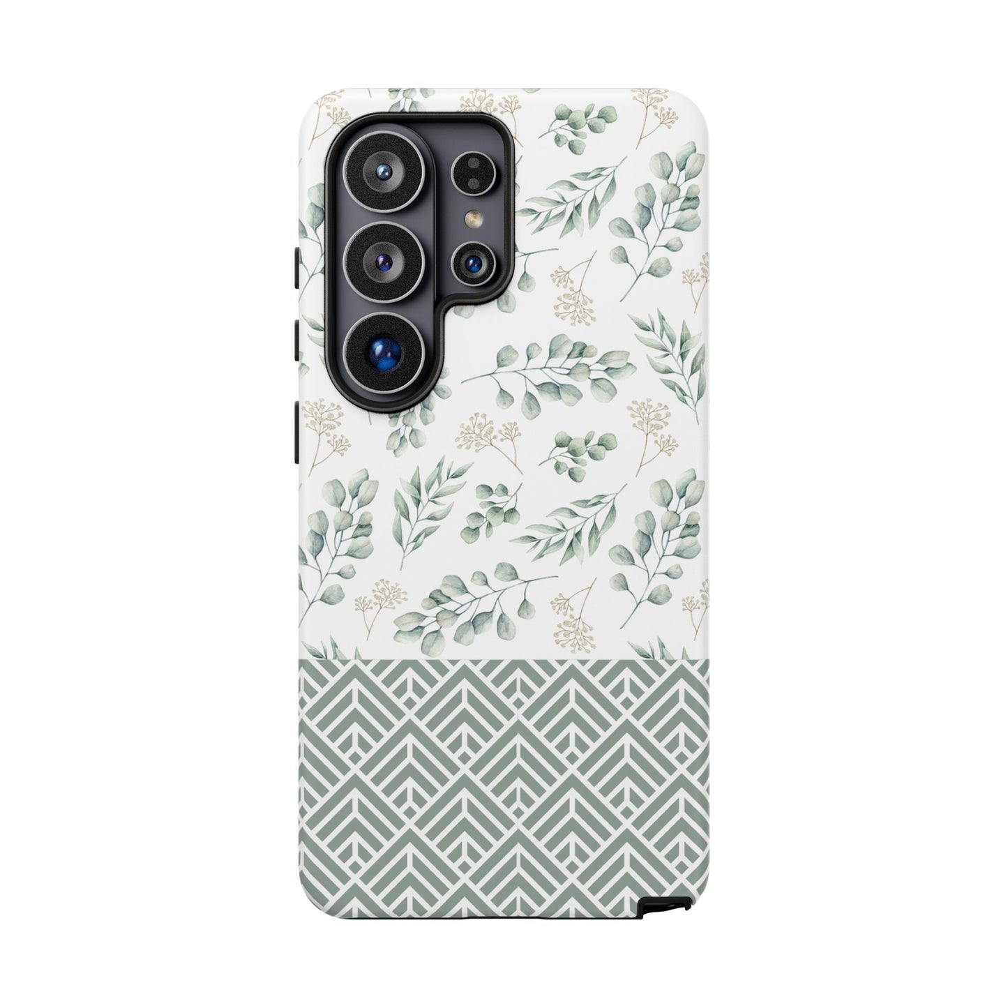 Sage Eucalyptus Floral Phone Case - iPhone 17 / 17 Air / 17 Pro Max, Samsung Galaxy S26, Google Pixel | Matte & Glossy