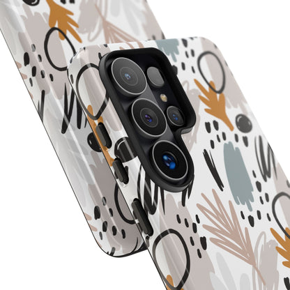 Boho Floral Tough Phone Case - iPhone 17 / 17 Air / 17 Pro / Pro Max, Samsung Galaxy S26, Google Pixel | Matte & Glossy
