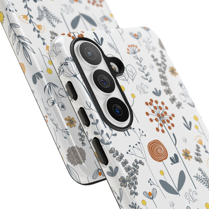 Boho Floral Phone Case - iPhone 17 Air / Pro Max, Samsung Galaxy S26, Google Pixel | Matte & Glossy