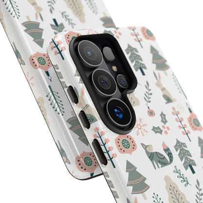 Scandinavian Folk Art Phone Case - iPhone 17 / 17 Air / 17 Pro Max, Samsung Galaxy S26, Google Pixel | Matte & Glossy