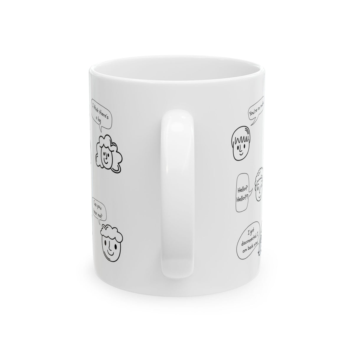 Ceramic Coffee Mug - Funny Work From Home Cup, "You're On Mute" , Conference Call Humor Cup, Remote Work Gift, Office Humor, Coworker Gift
