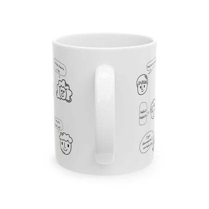 Ceramic Coffee Mug - Funny Work From Home Cup, "You're On Mute" , Conference Call Humor Cup, Remote Work Gift, Office Humor, Coworker Gift