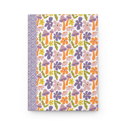 Groovy Garden Journal | Retro Doodle Hardcover Notebook