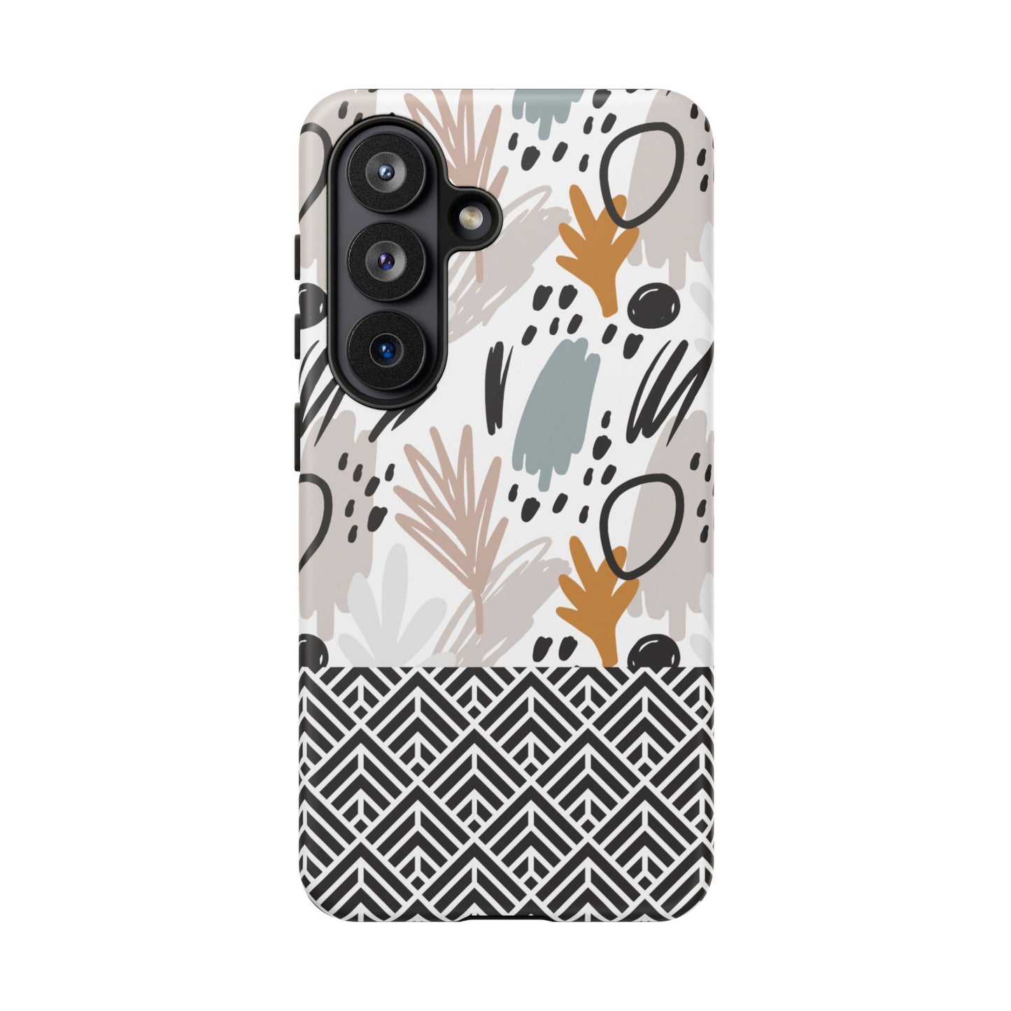Boho Floral Tough Phone Case - iPhone 17 / 17 Air / 17 Pro / Pro Max, Samsung Galaxy S26, Google Pixel | Matte & Glossy