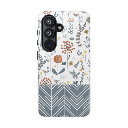 Boho Floral Phone Case - iPhone 17 Air / Pro Max, Samsung Galaxy S26, Google Pixel | Matte & Glossy