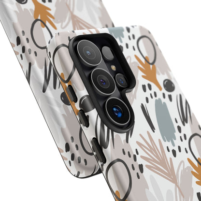 Boho Floral Tough Phone Case - iPhone 17 / 17 Air / 17 Pro / Pro Max, Samsung Galaxy S26, Google Pixel | Matte & Glossy