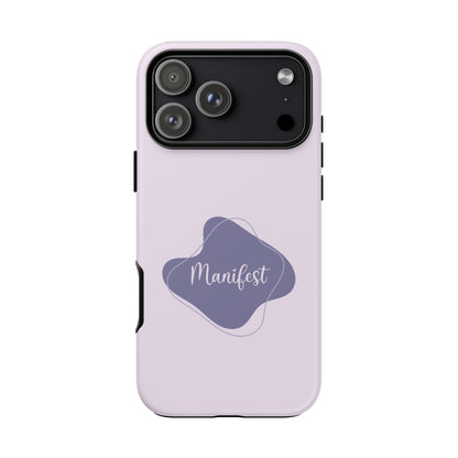 Manifest - Purple Boho Tough Phone Case - iPhone 17 / 17 Air / 17 Pro Max, Samsung Galaxy S26, Google Pixel | Matte & Glossy