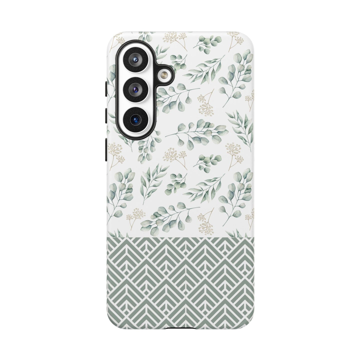 Sage Eucalyptus Floral Phone Case - iPhone 17 / 17 Air / 17 Pro Max, Samsung Galaxy S26, Google Pixel | Matte & Glossy