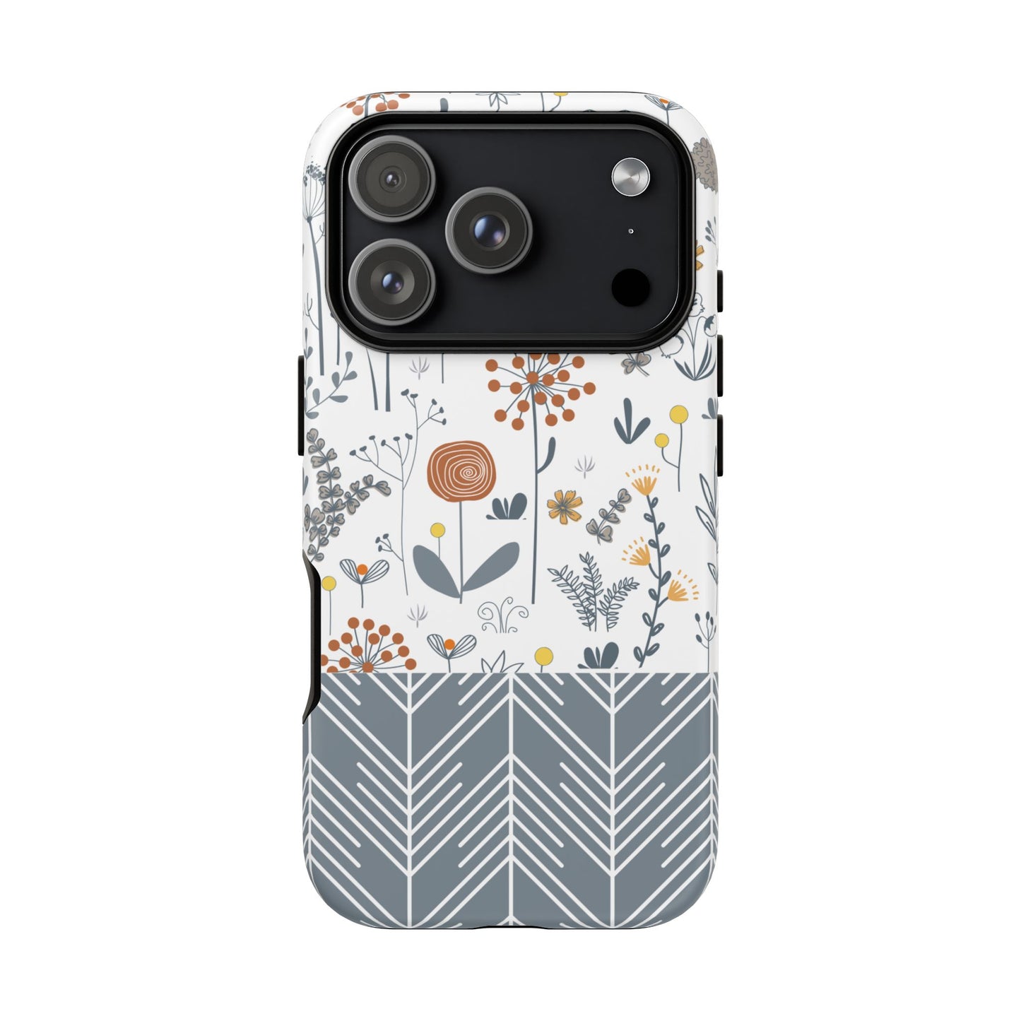 Boho Floral Phone Case - iPhone 17 Air / Pro Max, Samsung Galaxy S26, Google Pixel | Matte & Glossy