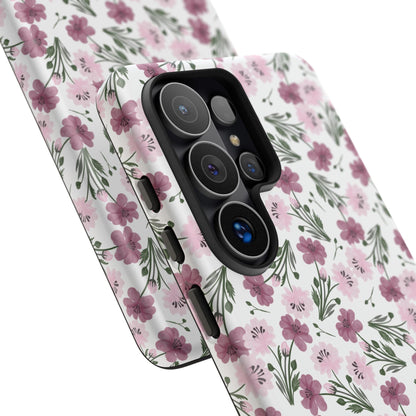 Floral Tough Phone Case - iPhone 17 / 17 Air / 17 Pro Max, Samsung Galaxy S26, Google Pixel | Matte & Glossy
