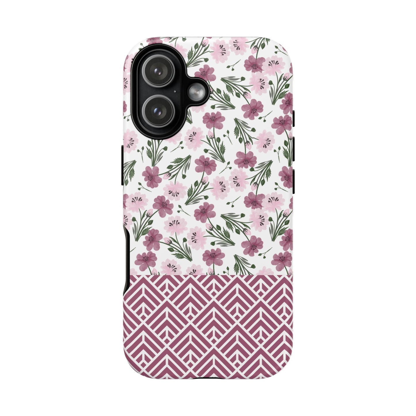 Floral Tough Phone Case - iPhone 17 / 17 Air / 17 Pro Max, Samsung Galaxy S26, Google Pixel | Matte & Glossy