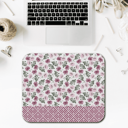 Floral Mouse Pad - Botanical Decor, Office Accessories, Gift for Her, Home Office, Student Essentials, Mother's Day Gift