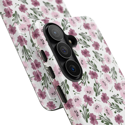 Floral Tough Phone Case - iPhone 17 / 17 Air / 17 Pro Max, Samsung Galaxy S26, Google Pixel | Matte & Glossy