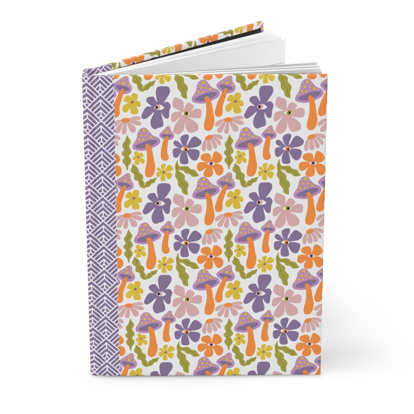 Groovy Garden Journal | Retro Doodle Hardcover Notebook