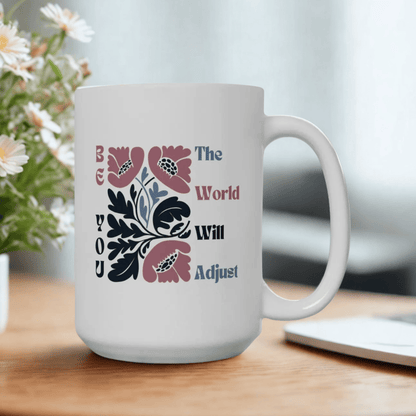 Mug, Inspirational Pink and Blue Matisse Flowers Be You Quote, Coffee Cup Gift for Her, Floral Tea Mug, Motivational Ceramic Cup, Unique