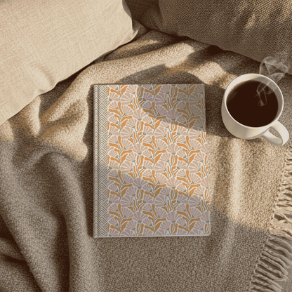 Groovy Flowers Journal Hardcover Notebook, Vintage Floral Design