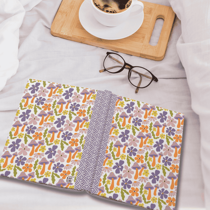Groovy Garden Journal | Retro Doodle Hardcover Notebook