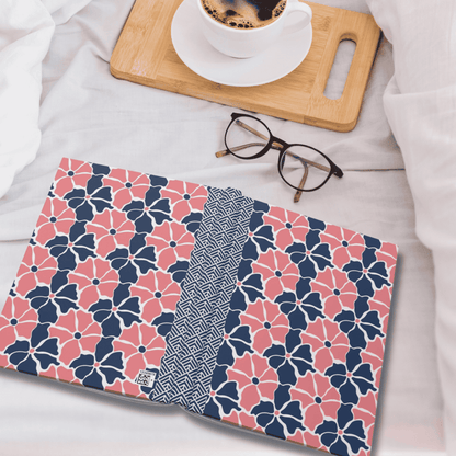 Groovy Retro Flowers Journal Hardcover Notebook, Vintage Floral Design