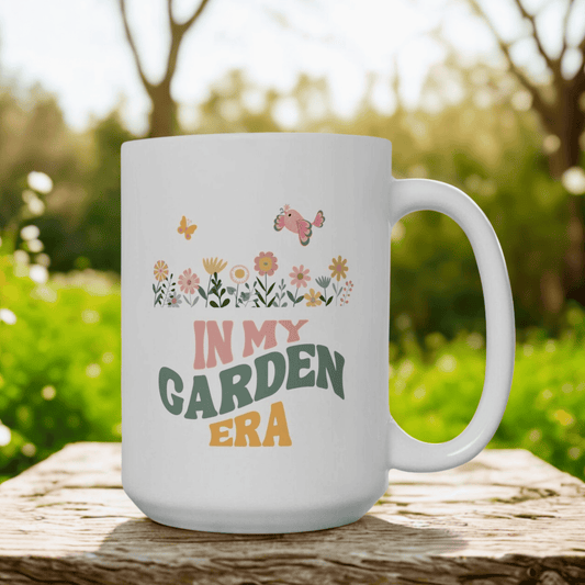 Garden Lovers' Ceramic Mug, In My Garden Era - Perfect Gift for Plant Enthusiasts, Home Decor, Coffee Lovers, Mother's Day, Birthdays