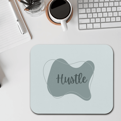 Motivational Mouse Pad - Hustle Desk Accessory, Office Gift, Work From Home Decor, Productivity Tool, Minimalist Design