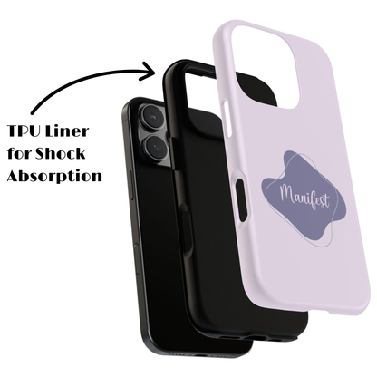 Manifest - Purple Boho Tough Phone Case - iPhone 17 / 17 Air / 17 Pro Max, Samsung Galaxy S26, Google Pixel | Matte & Glossy