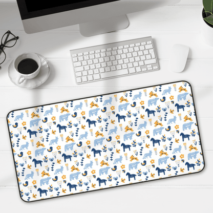 Whimsical Animal Desk Mat, Cute Office Mat for Home Decor, Perfect for Students, Gifts for Nature Lovers, Desk Accessories